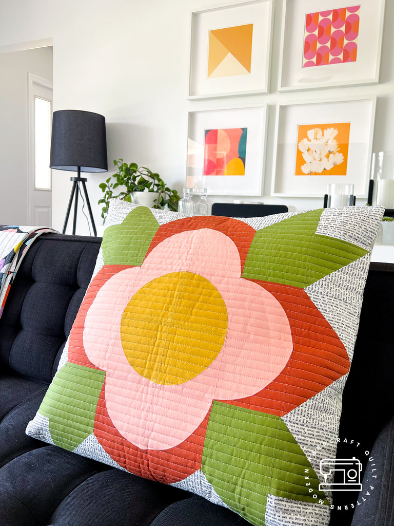 Flower Shop Quilt Pillow Tutorial by Modern Handcraft