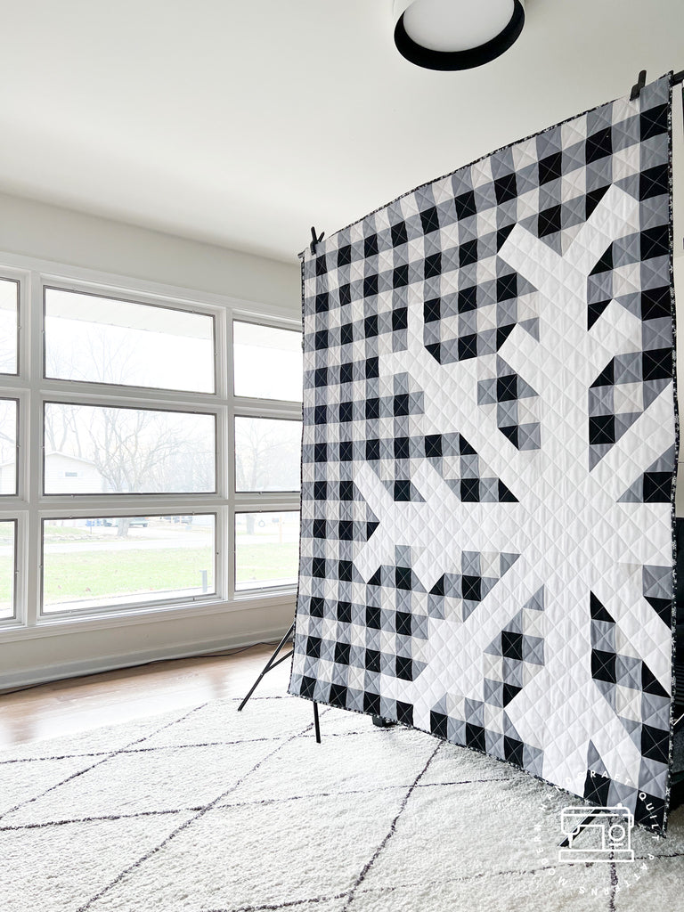 Snowflake Quilt / Buffalo Check Version - Modernhandcraft.com