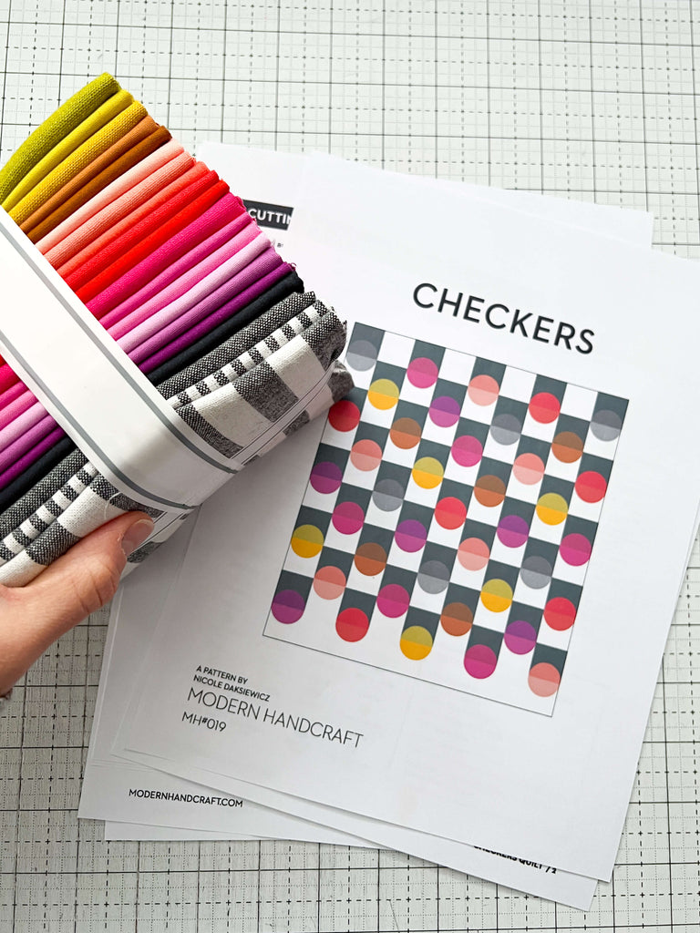 Checkers Quilt - Palette Picks Version by Modernhandcraft.com