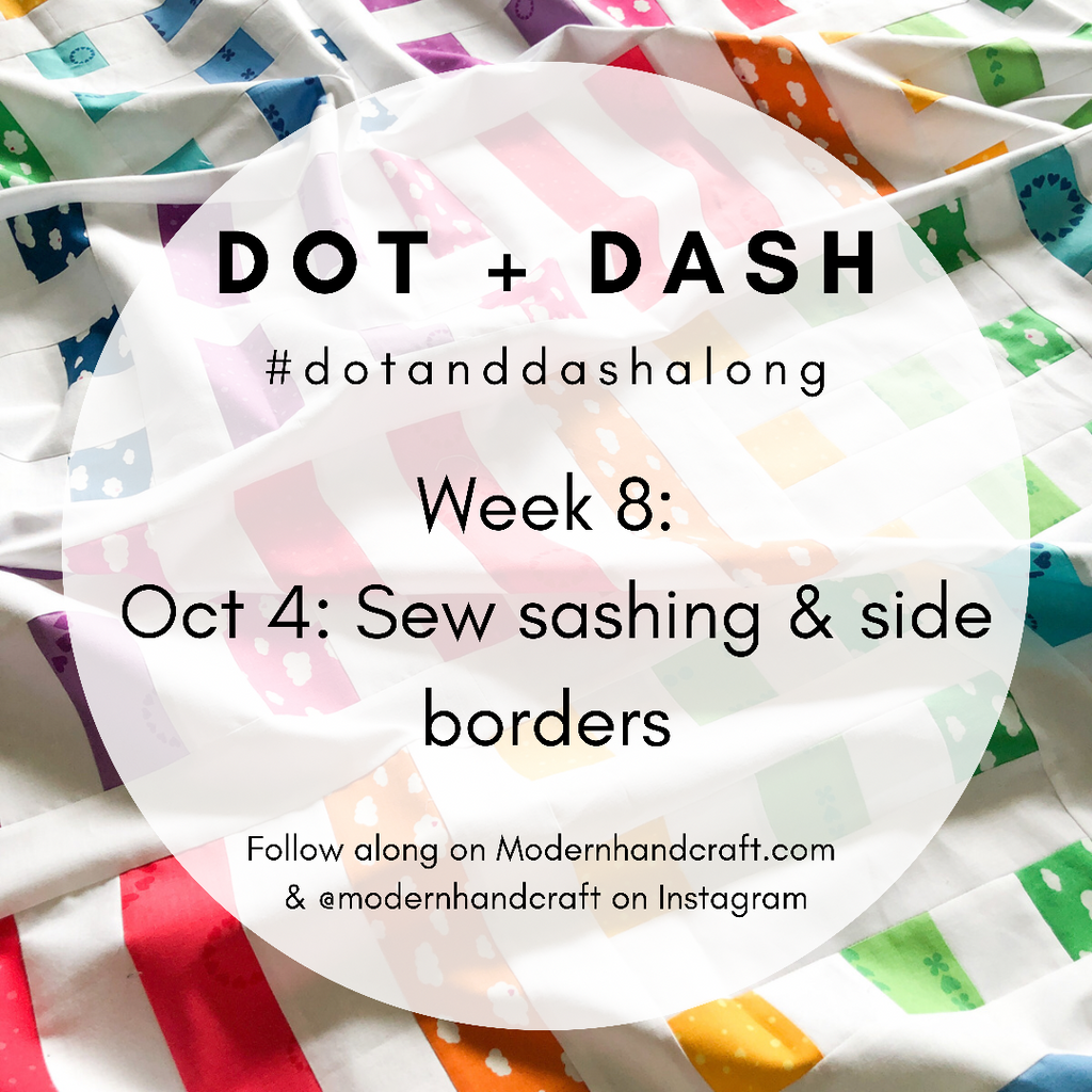 Dot + Dashalong Week 8 - Modernhandcraft.com