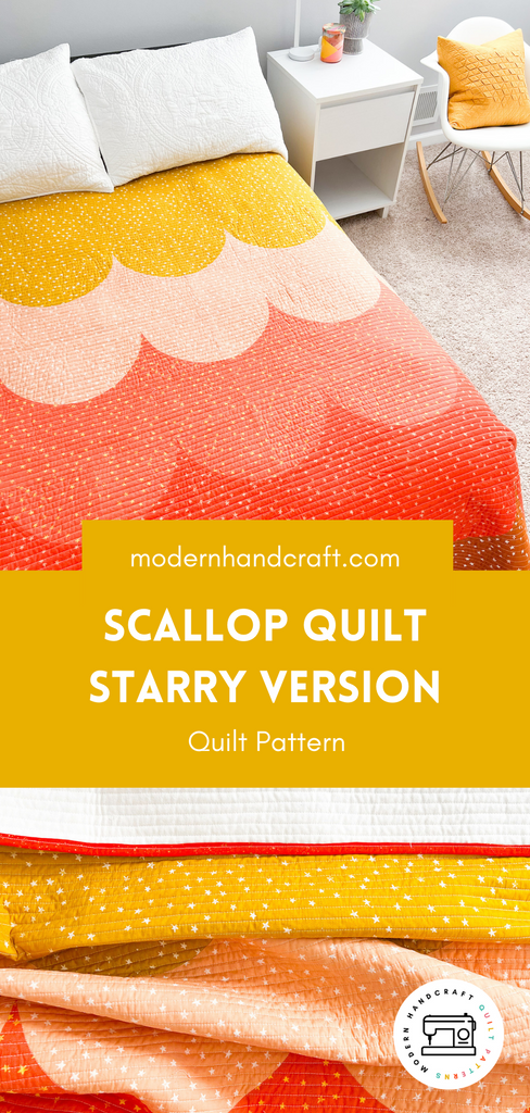 Scallop Quilt / Starry Version - Modernhandcraft.com