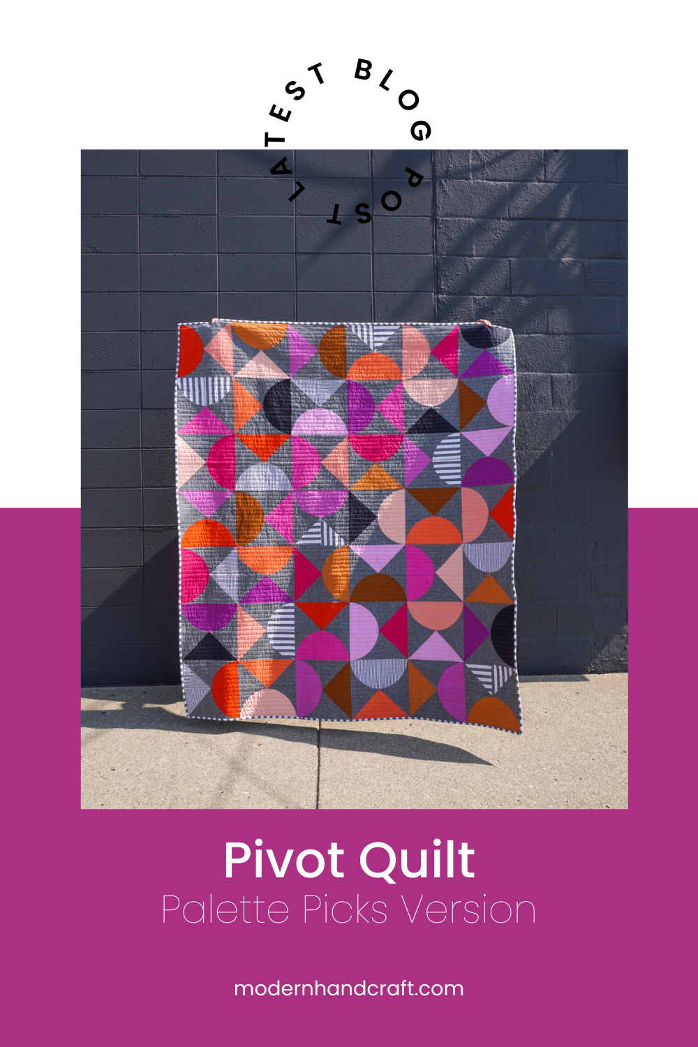 Pivot Quilt Pattern - Palette Picks Version by Modern Handcraft