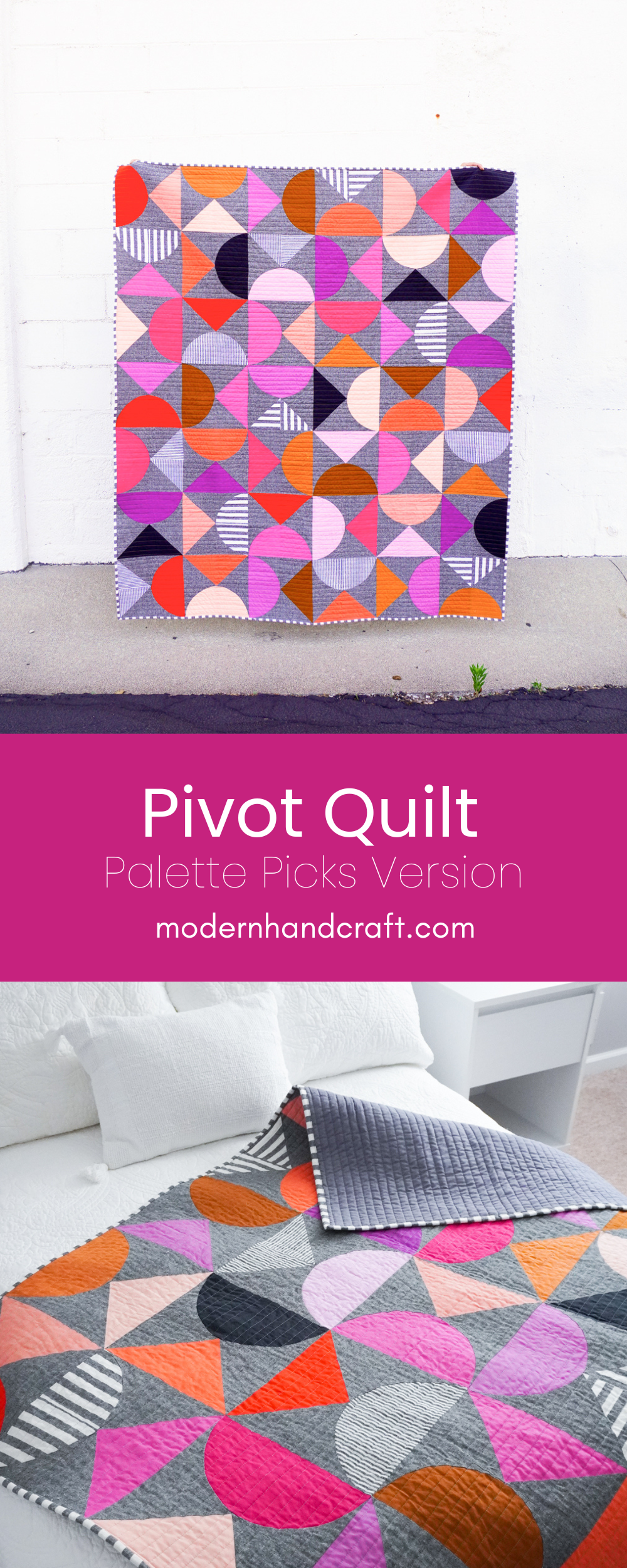 Pivot Quilt Pattern - Palette Picks Version by Modern Handcraft