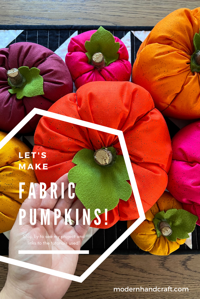  Fabric Pumpkins / Tutorials - Modernhandcraft.com