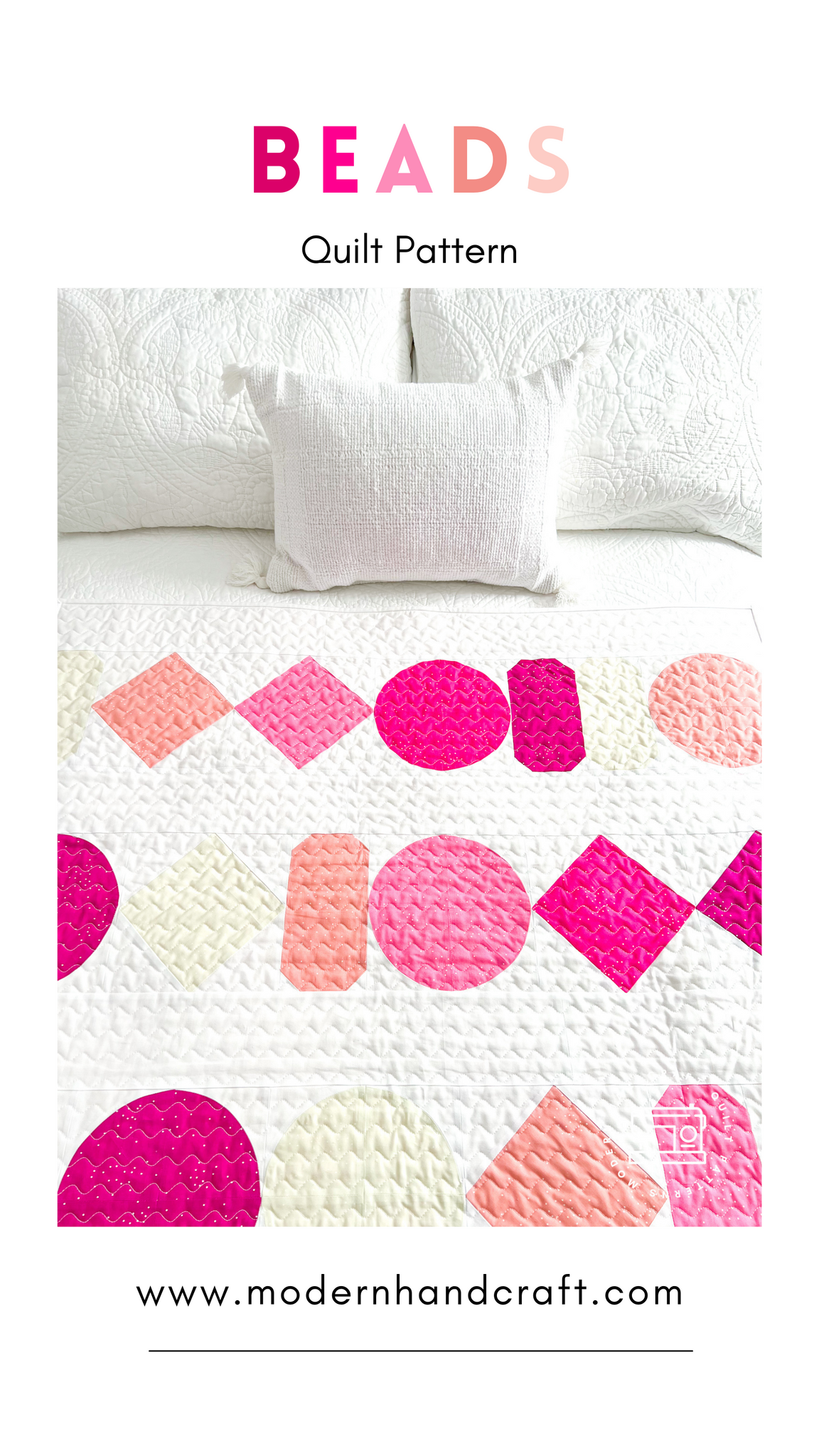 Beads Quilt / Pink Sugar Baby Version Modernhandcraft.com