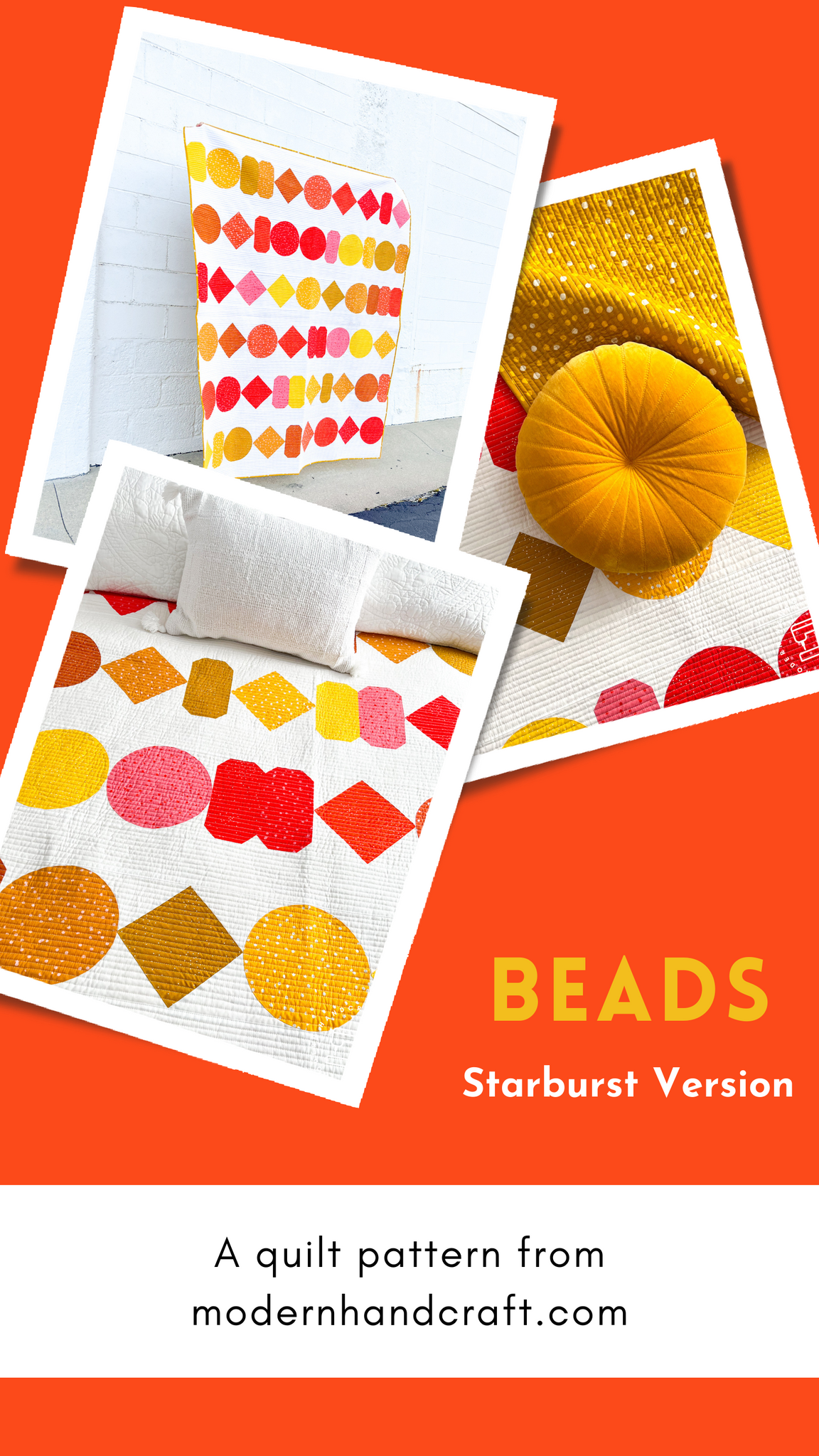 Beads Quilt Pattern / Starburst Version - Modernhandcraft.com