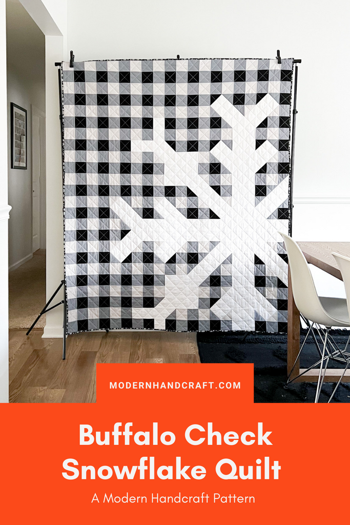 Snowflake Quilt / Buffalo Check Version - Modernhandcraft.com