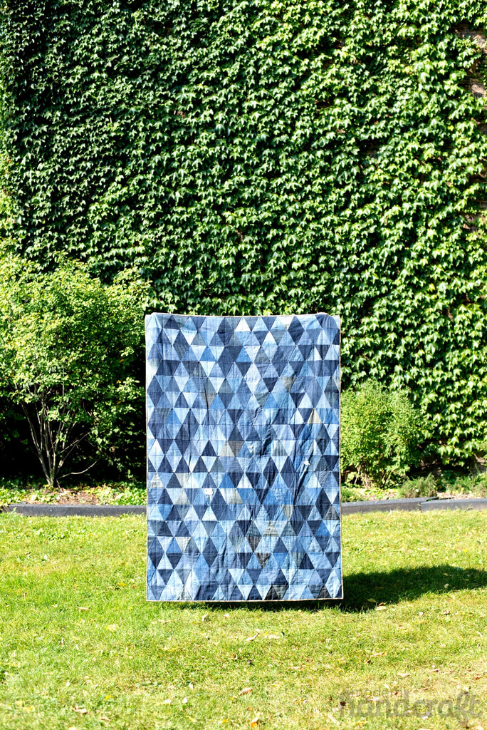 Denim Triangle Quilt - Modernhandcraft.com