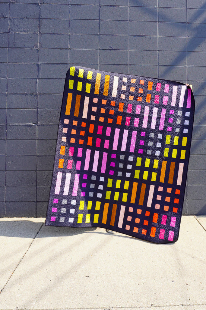 Dot + Dash Quilt - Modern Handcraft Palette Picks Version by modernhandcraft.com