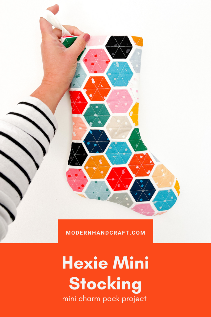 Hexie Mini Stocking / Tutorial - Modernhandcraft.com