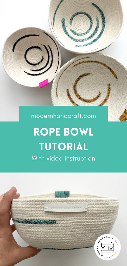 Rope Bowl / Tutorial - Modernhandcraft.com