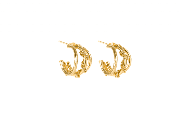 Izzy Mini Hoop Earrings – 24th & Gold