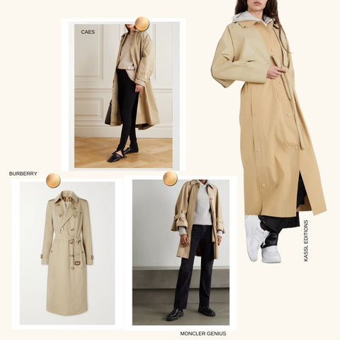 French chic trench coats