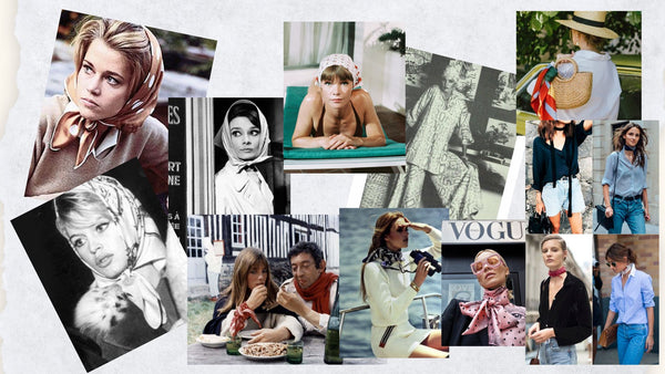 Styling silk scarves over the years