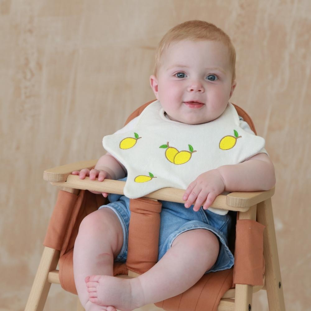 Cream Avocado Baby bib – Dribble Days