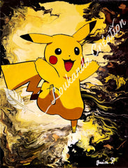 peinture pikachu