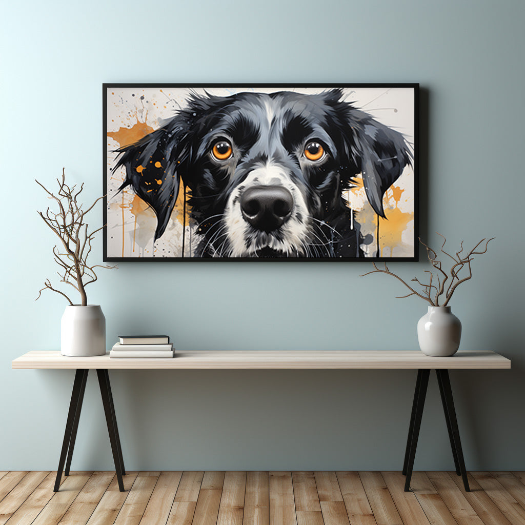 207black-framed-chromaluxe-metal-printrma_mark_dog_in_black_and_white_pop_art_style_on_a_white_backgr_6c6a6a65-766c-42c9-a4c6-44b851352fc1