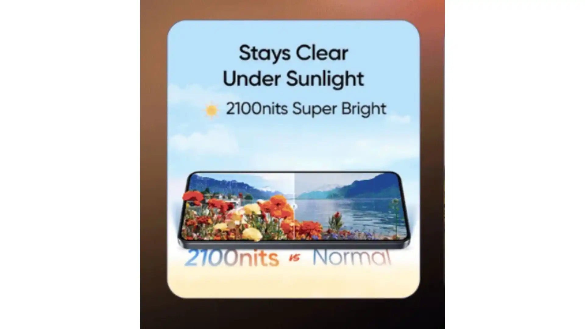 Realme outdoor visibility