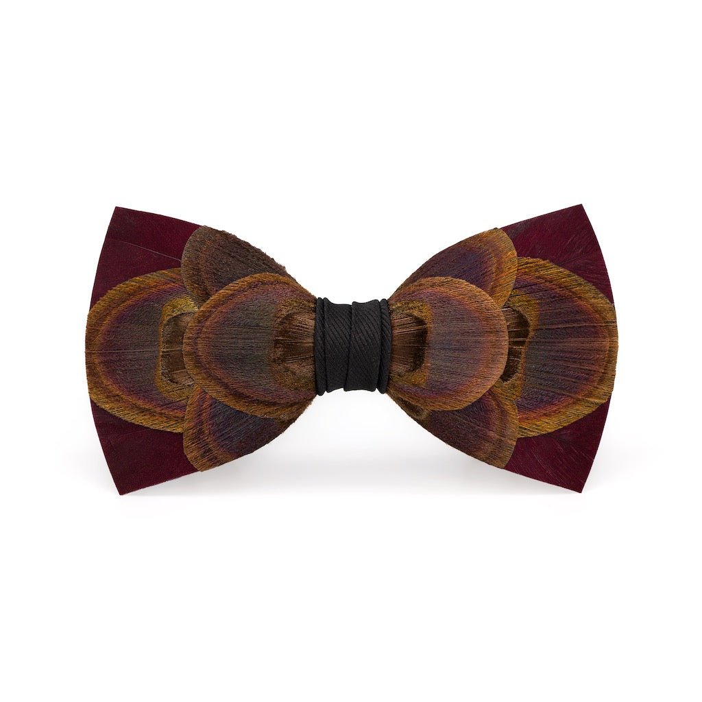 Original Feather Bow Tie in Guinea by Brackish Bow Ties  Feather bow ties,  Fall wedding groomsmen, Hunting wedding