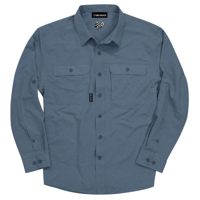 Dri Duck Men's Craftsman Woven Shirt Deep Blue-M