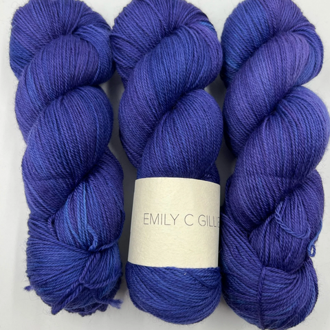 Celestial, a deep blue colourway by Emily C. Gillies