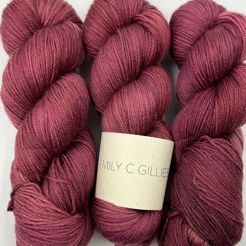 Burgundy Rose, a dusty red colourway by Emily C. Gillies