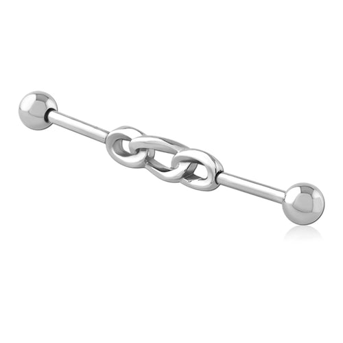 14g Chainlink Stainless Industrial Barbell