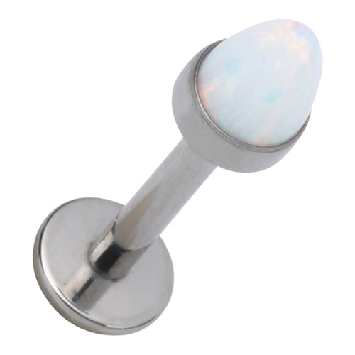 16g Opal Spike Titanium Labret