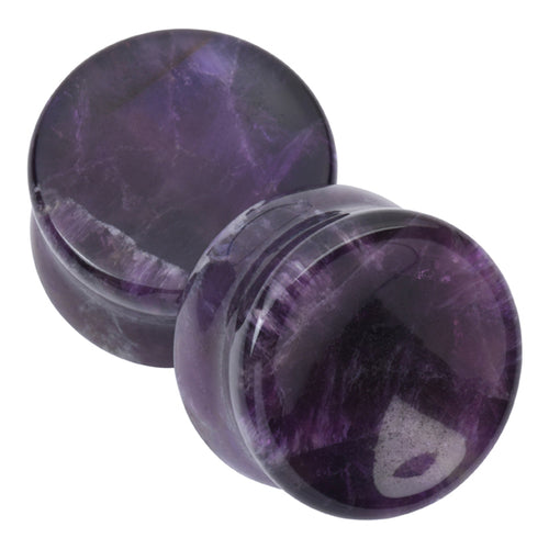 Amethyst Concave Plugs