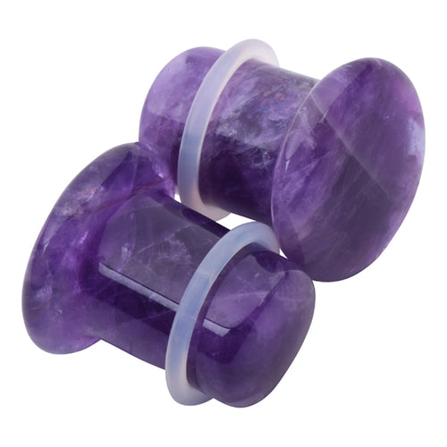 Amethyst Single Flare Plugs