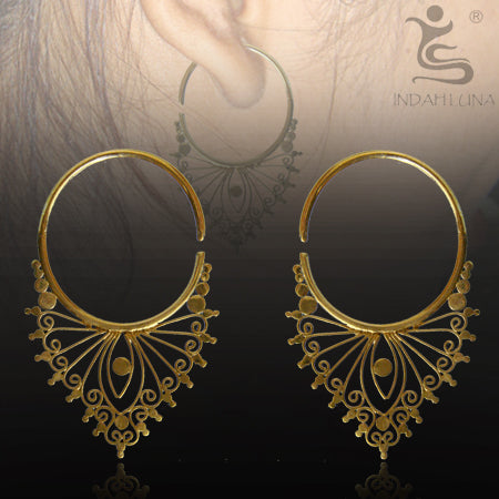 Susulu Brass Hoops