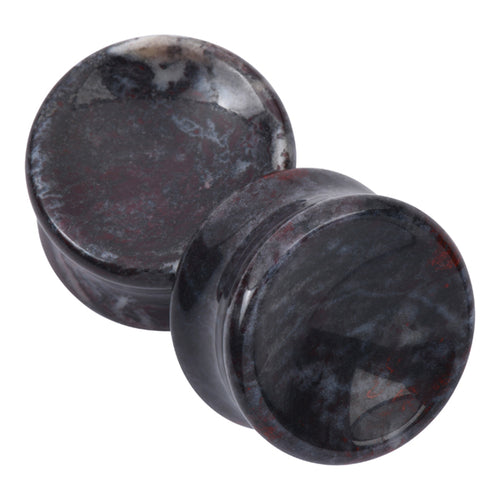Chicken-Blood Stone Concave Plugs