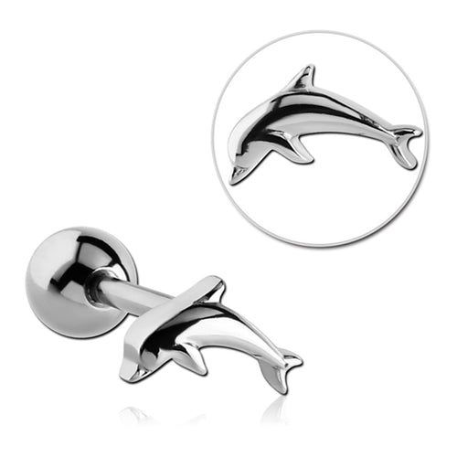 Dolphin Stainless Tongue Barbell