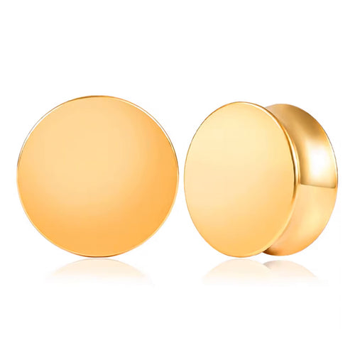 Double Flare Gold Plugs