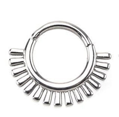 Radiant Titanium Hinged Ring