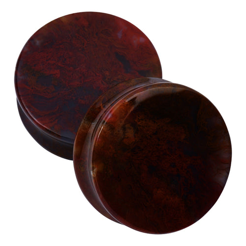 Red Moss Agate Plugs