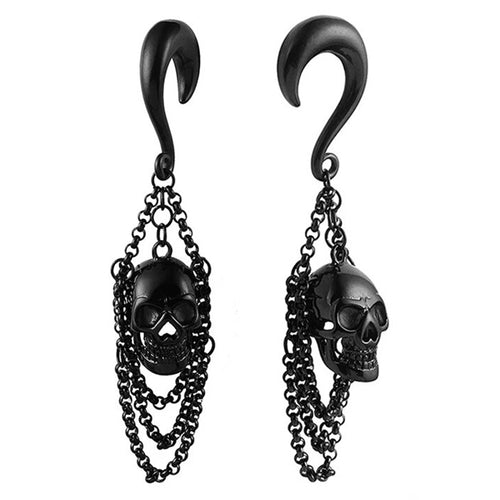 Skull Chain Black Hangers