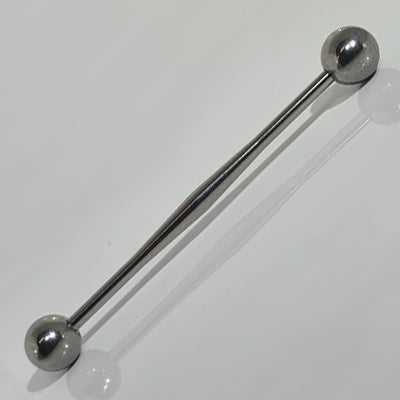 14g Tapered Stainless Industrial Barbell