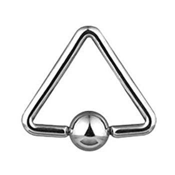 14g Triangle Captive Bead Ring