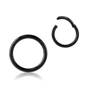 10g Black Hinged Segment Ring