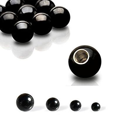 14g Black Titanium Balls | Tulsa Body 