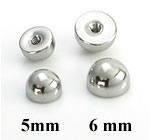 14g Stainless Dome Ends (2-Pack)