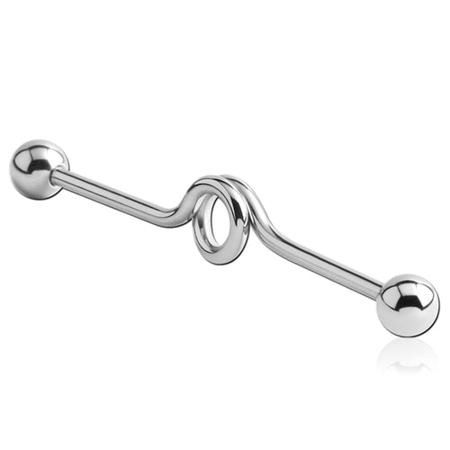 14g Looped Industrial Barbell