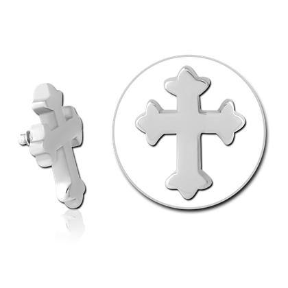 16g Gothic Cross Stainless End