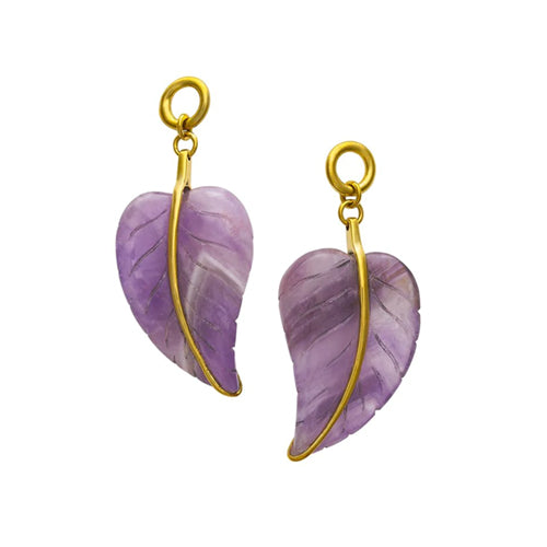 Amethyst Leaf Pendants by Diablo Organics