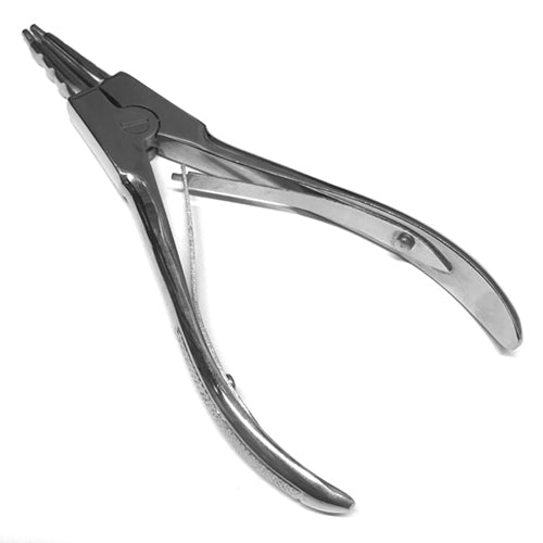 Body Jewelry Ring Opening Pliers with Black Rubber Tip - 6 Inch