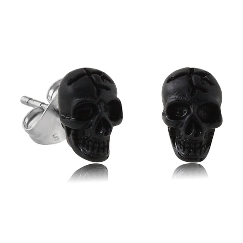 Acrylic Skull Stud Earrings