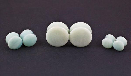 Amazonite Plugs by Oracle Body Jewelry