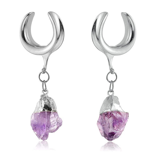 Amethyst Dangle Stainless Saddle Spreaders