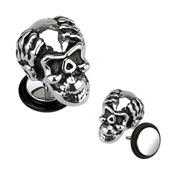 Ape Skull Stainless Fake Plugs